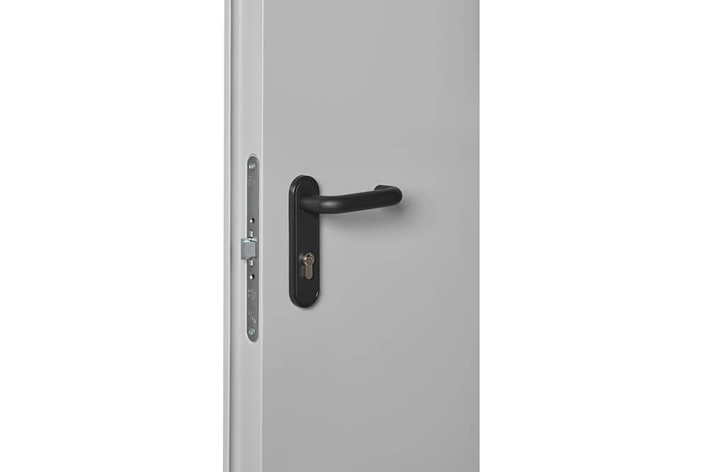 BLOC PORTE MÉTALLIQUE EXTÉRIEUR 1V EI30 800 x 2050 RAL 3000 gallery image